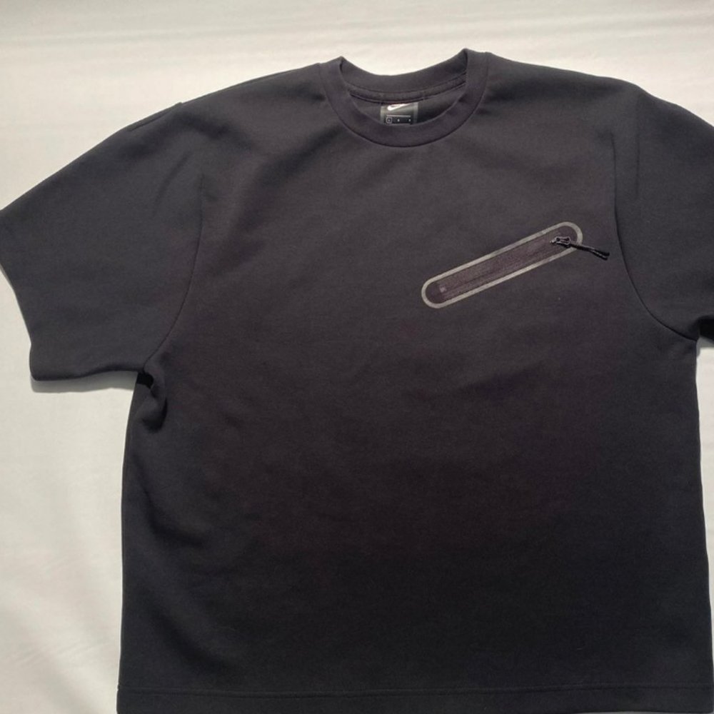 Nike Black Lightweight Shirt Jacket with Chest Zip Pocket